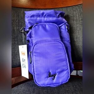 NWT Lug Insulated Crossbody Water Bottle Bag Huggie SE Violet